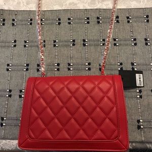 Brand new quilted faux leather crossbody